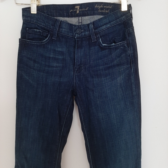 7 for all mankind high waist bootcut skinny jeans - Picture 2 of 10